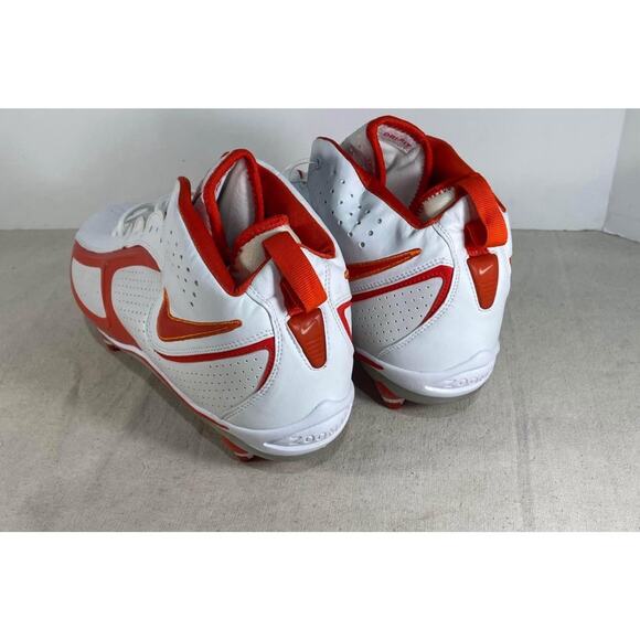 Nike Zoom Air Dri-Fit Mens Football Cleats Size 14 White Orange Detachable Cleat - Picture 3 of 5